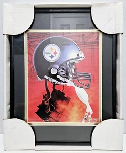 Pittsburgh Steelers Riddell Helm Künstler Ross Cunningham Druck 11"x14" - Bild 1 von 3