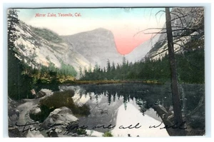 1906 Spiegelsee Yosemite CA, Kalifornien frühe Postkarte - Bild 1 von 2