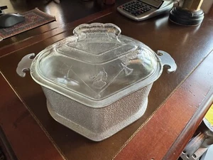 Vtg Guardian Service Cookware Heart Triangle Shape Casserole Pot w/Glass Lid - Picture 1 of 6