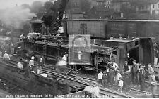 Railroad Train Wreck Carroll County Savanna Illinois IL - 4x6 Reprint
