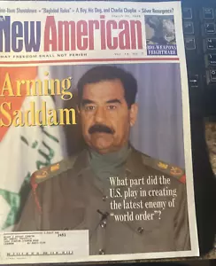 NEW AMERICAN MAGAZINE 1998 SADDAM HUSSEIN IMPEACH BILL CLINTON CONSERVATIVE - Picture 1 of 14