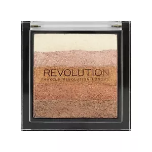 Revolution Vivid Shimmer Brick Bronze Kiss Bronzer Blush Highlight Palette * NEW - Picture 1 of 4