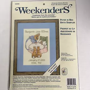 Weekenders Beatrix Potter 'Peter in Bed' Counted Cross Stitch Kit New - Picture 1 of 8