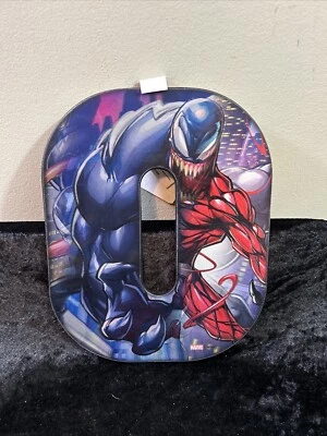 ¡SUPERHÉROE!  Letra O Marvel Vengadores 3D Decoración de Pared Madera 10" Alto x 8" Ancho NUEVO Foto 1 de 4