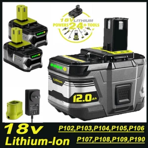 For RYOBI 18Volt P108 Battery High Capacity Lithium Battery/Charger RB18L50 - Picture 1 of 44