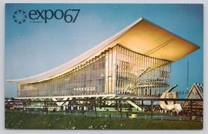 Expo 67 The Pavilion of the Soviet Union Montreal Canada Postcard - Picture 1 of 2