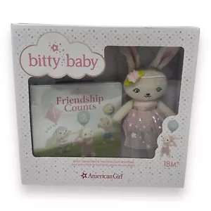 American Girl Bitty Baby Peluche Coniglietto Amico e Amicizia Conta Libro da Tavolo - NUOVO - Foto 1 di 6