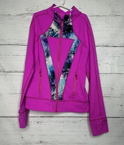 Ivivva by Lululemon Girl's Pink Athletic Zip Jacket Sz 10 - Picture 1 of 6