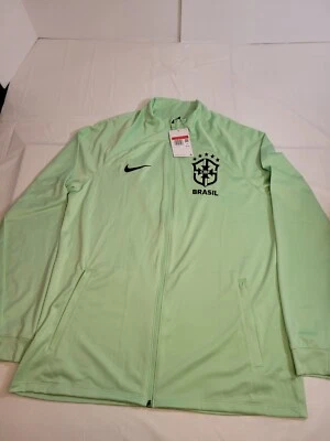 Nike Brazil Strike Nike Dri-FIT Soccer Track Jacket Green - Large DX1950-390 NWT - Image 1 of 4