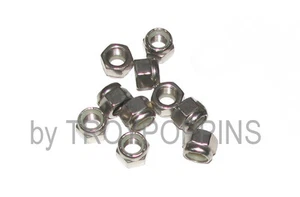 10-SS 3/8-24 HILO FINO HEXAGONAL NAILON NYLOC TUERCAS DE BLOQUEO ACERO INOXIDABLE 18-8 SUJETADOR - Imagen 1 de 1