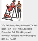 Gravity Inversion Table W/ Safety Belt Back Stretcher Machine Muscle Pain Relief