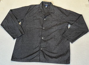 Polo Ralph Lauren Pajama Shirt Adult L Blue Long Sleeve Sleepwear Lounge - Picture 1 of 8
