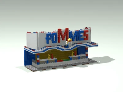 BRICKS-ON-RAILS LEGO® Kirmes PDF-Anleitung Pommes Bude Rides Unikat MOC Custom für LEGO©-Steine