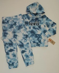 New! Girl's Levi's Tie Dye Sweatshirt and Pants Outfit Multiple Sizes - Picture 1 of 3