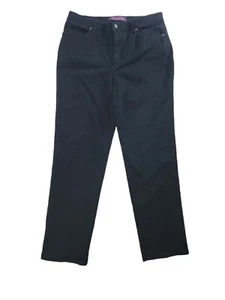 Gloria Vanderbilt Amanda Denim Jeans Damen Stretch Taschen Größe 14 schwarz - Bild 1 von 11
