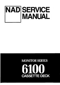 Manuale di assistenza per NAD 6100 - Foto 1 di 1