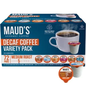 Maud'S Decaf Gourmet Coffee Pods, Variety Pack, 72 Ct. - Picture 1 of 12