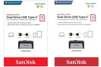 SanDisk Ultra 16GB 32GB Dual USB Flash Laufwerk USB Typ C USB 3.1 Speicherstick