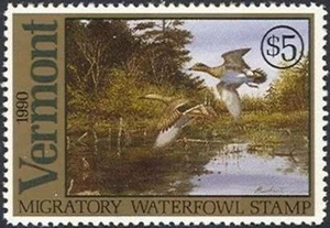 VT5    1990   Vermont   State Duck Stamp       DSS - Picture 1 of 1