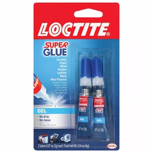 4 gm Super Glue Gel Control, Clear for Plastic, Wood, Metal, Crafts & Repair - Picture 1 of 8