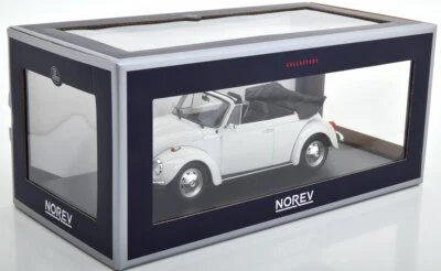 VW BEETLE KAFER 1303 CABRIOLET 1972 WHITE NOREV 188524 1/18 VOLKSWAGEN WEISS - Photo 1/3