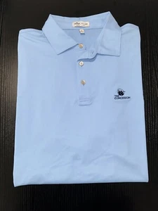 Peter Millar Shirt Mens Large Blue Polo Summer Comfort The Concession - Picture 1 of 2