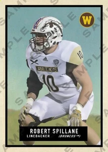 Robert Spillane Custom Art Football Karte 1951 Topps Magic Western Michigan NFL - Bild 1 von 1