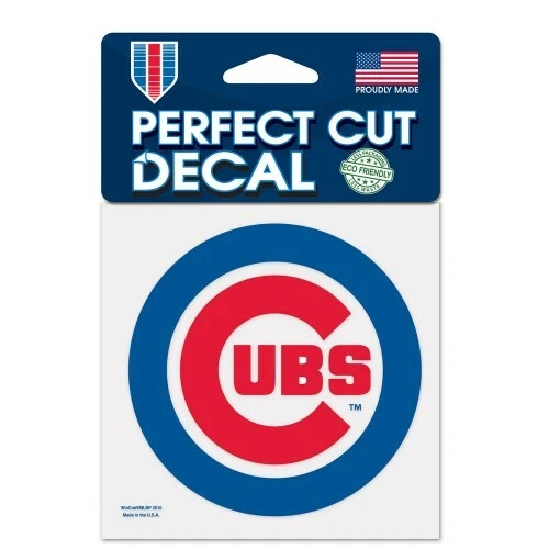 Chicago Cubs Perfect Cut 4" x 4" Decal - Image 1 of 1