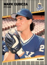 1989 Fleer Glossy Kansas City Royals Baseball Card #283 Mark Gubicza
