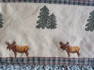 2 EUC Park Designs Northern Exposure Valance Moose Lodge 70x13 Green Beige - Picture 1 of 6