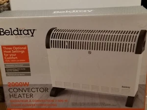 Convector Radiator Heater 2000w 3 Settings Build-in carry handle By BELDRAY NEW - Picture 1 of 3