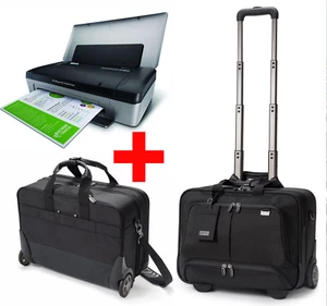 TASCHE TROLLEY DICOTA FÜR NOTEBOOK 17" 43cm 41x31cm MIT DRUCKER HP OFFICEJET 100 - Bild 1 von 1