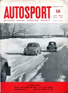 Revista Autosport 27 de febrero de 1959 Canadian Winter Rally Fórmula Libre Vauxhall - Imagen 1 de 1