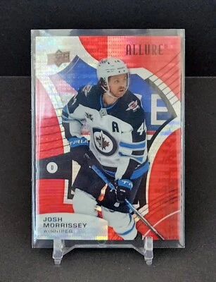 Josh Morrissey 2021-22 Upper Deck Allure  Red Rainbow Parallel #32  - Image 1 of 2