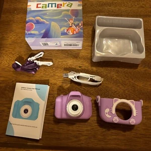 Cámara Digital Infantil Goopow 1080P HD Púrpura Cat-32G Tarjeta SD Incluida PROBADA - Imagen 1 de 7