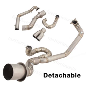 Modified Exhaust Tips Header Mid Pipe Mufflers For 1290 Super Adv R\S 2021-2024 - Picture 1 of 8