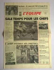 L'EQUIPE N°12.831 du 10/08/1987 - Sochaux : le casse de l'été à Lyon : 7-1 - Imagen 1 de 5