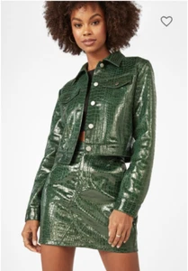 JustFab JustFab Crocodile Jacket and skirt xs - Bild 1 von 5