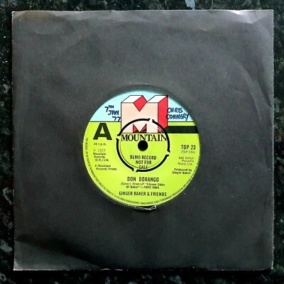 Ginger Baker & Friends - Don Dorango - Rare Unplayed 1977 Promo 7" Foto 1 de 2