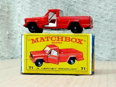 GLADIATOR  JEEP  PICK-UP  71  MATCHBOX  SERIES     IN BOX   ENGLAND  ANNI 60 - Immagine 1 di 4