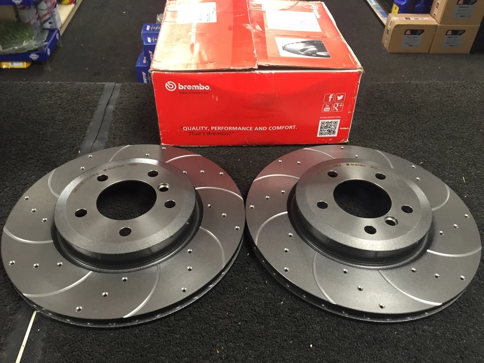 BMW 330i 330D 330Ci DISCO DE FREIO DIANTEIRO BREMBO PERFURADO RANHURADO DIANTEIRO - Imagem 1 de 1