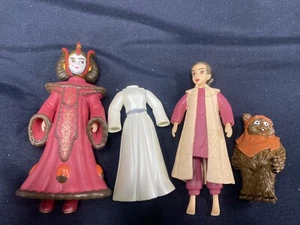 Polly Pockets Fashion Star Wars Prinzessin Leia & Königin Amidala Ewok Set - Bild 1 von 8