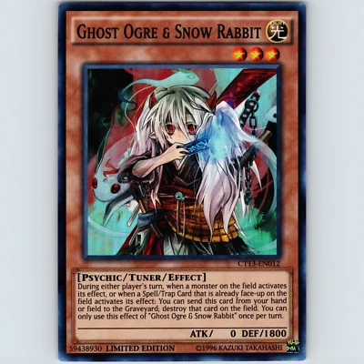Yugioh Ghost Ogre & Snow Rabbit CT13-EN012 Limited Edition Super Rare Holo - NM - Image 1 of 2