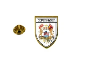 pins pin's flag national badge backpack hat shield copenhagen denmark - Picture 1 of 1
