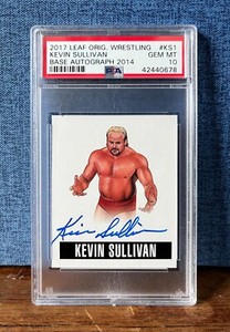 PSA Gem Mint 10 Kevin Sullivan Autograph 2014 Leaf Originals Auto Wrestling Card