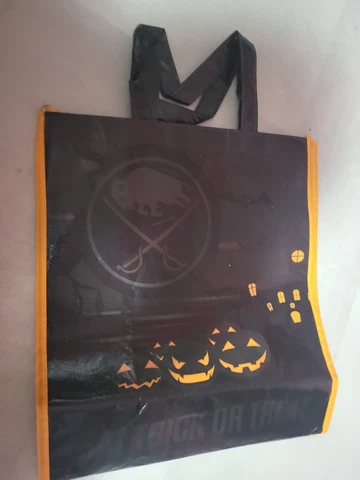 Buffalo Sabres SGA Pumpkin Halloween Bag Tote Reusable Shopping Trick or Treat Cover