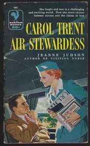 Carol Trent Air Stewardess Jeanne Judson 1957 Vintage Paperback Romance - Picture 1 of 1