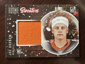 2020 Panini Donruss Joe Burrow Rookie Sweaters Holiday Relic RC Bengals - Bild 1 von 2