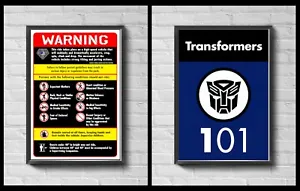 Universal Studios Florida Transformers Ride 12.5 X 18.7 Two Movie Poster Set - Picture 1 of 6