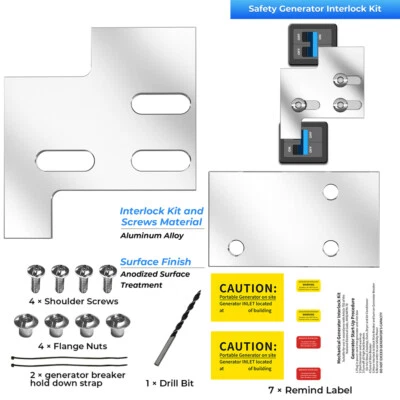GE Generator interlock kit For GE General Electric 150AMP 200 Amp Panel - Image 1 of 4